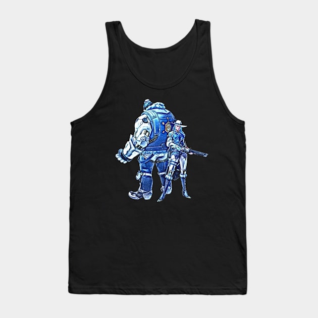 Overwatch Ashe Winter Skin Tank Top by Green_Shirts